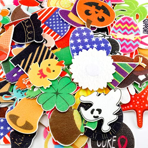 Oudain Felt Letter Board Accessories - 100 Holiday Seasonal Icons & Decorations