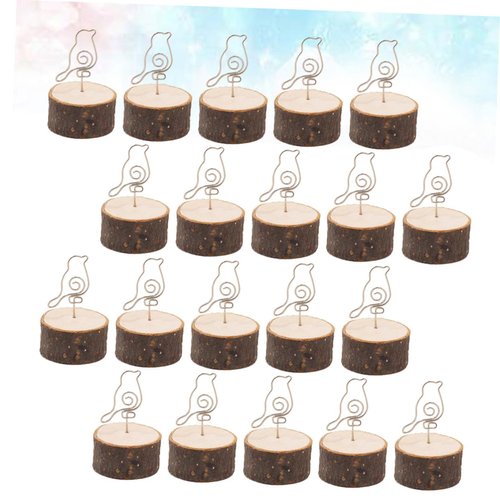 Angoily 20pcs Bird Shaped Memo Holders Sturdy Table Clips for Office and Party Decorations Creative Place Card Holders for Weddings Birthdays and Graduations