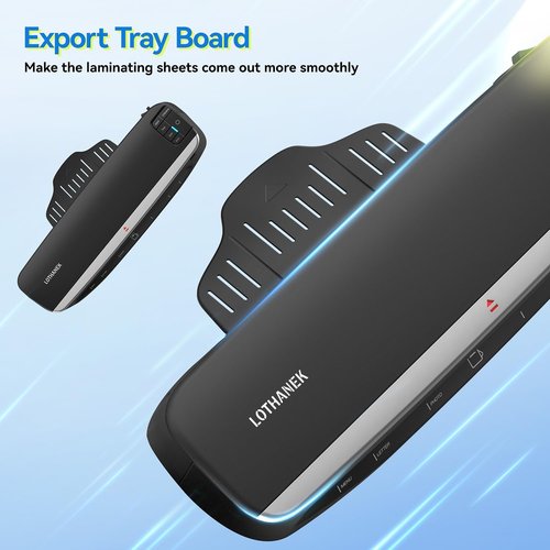 LOTHANEK 13-Inch Laminator Machine - Heavy Duty A3 Thermal Laminating with 50 Sheets | 60-Second Warm-Up