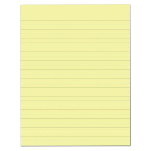 Ampad Evidence Glue Top 8-1/2 x 11 Pads, Wide Rule, White, 50 Sheets Per Pad, 12 Pack (21-112)