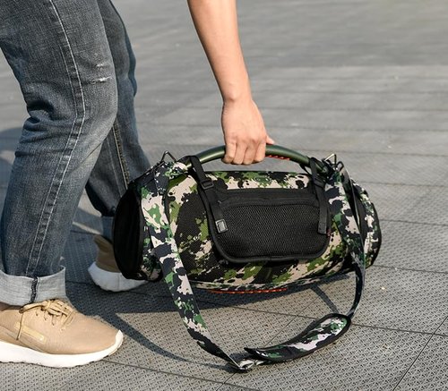 Coyktonty Travel Carrying Strap Compatible with JBL Boombox3 Waterproof Portable Speaker,Shoulder Strap with Two Side Covers and Anti-Slip Handle Cover (black)
