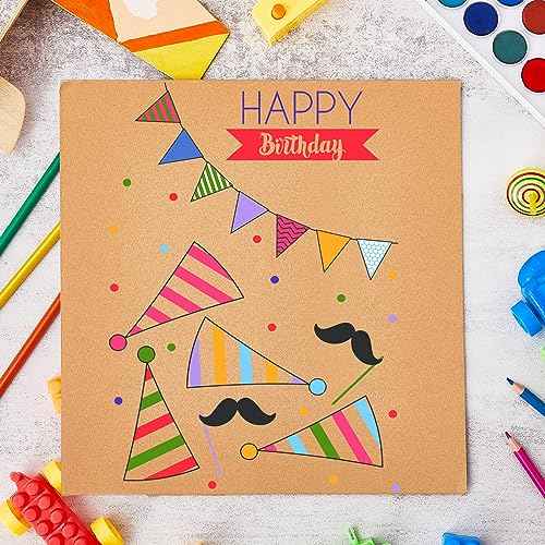 Henoyso 110 Pack 12 x 12 Inch Corrugated Cardboard Sheets Flat Cardboard Sheets Packaging Inserts Flat Square Inserts Squares Separators for Shipping Packing Mailing Crafts(Brown)