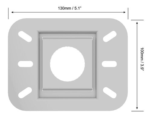 QualGear PRB-717-Wht Ceiling Mount Projector Accessory