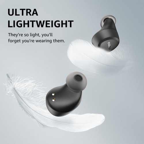 TOZO A1 Wireless Earbuds Bluetooth 5.3 Light Weight in Ear IPX5 Waterproof Headphones 2 Mic for AI Calls, Immersive Premium Sound Bass Headset with Charging Case, 32 Presets EQ Customization via App