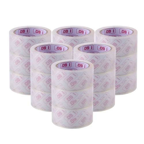 I GO Clear Packing Tape, Packaging Tape Refills for Shipping Moving Box Mailing Storage Sealing, 1.88" Width x 54.68 yd. Length, 2.95" Core, Clear, 2.64 mils/0.067 mm Thick (18 Rolls per Pack)