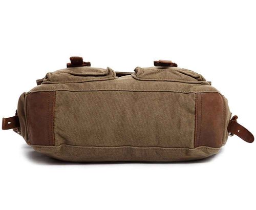 Berchirly 13.3Inch Laptop Travel Crossbody Bag Vintage Military Man Canvas Messenger Bags For Women Men