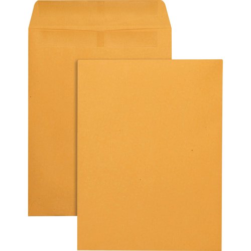 Quality Park Catalog Envelopes, Redi-Seal, Brown Kraft, 9.5 x 12.5, 250 per Box, (43662)