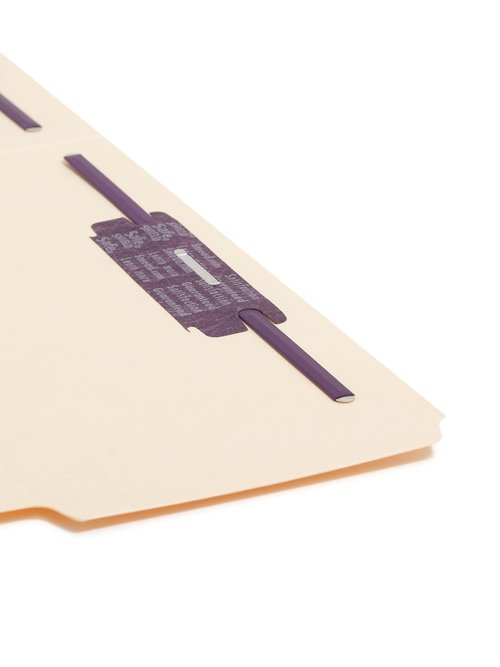 Smead Fastener File Folder with SafeSHIELD® Fasteners, 2 Fasteners, Reinforced 1/3-Cut Tab, Letter Size, Manila, 50 per Box (14555)