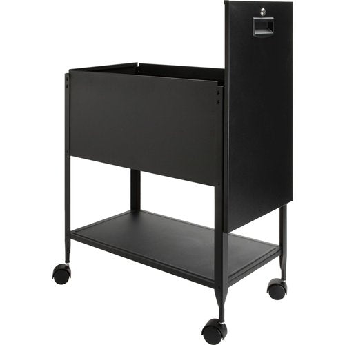 Lorell Standard Lock Mobile File Black 28.35" x 16.54" x 6.50"