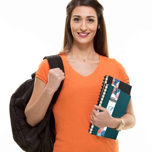 12 Pack A5 Hardcover Spiral Notebook College Ruled Notebooks Colorful Journal Bulk Diary Planner Lined Travel Subject Writing Notepad for School Office Business Supplies, 8.3" x 5.5", 6 Colors