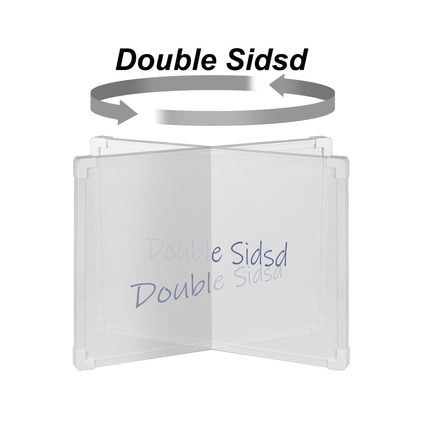 Double Sided White Board Dry Erase 11" x 14", White Boards for Walls, Mini Hanging Whiteboard for Home School Office