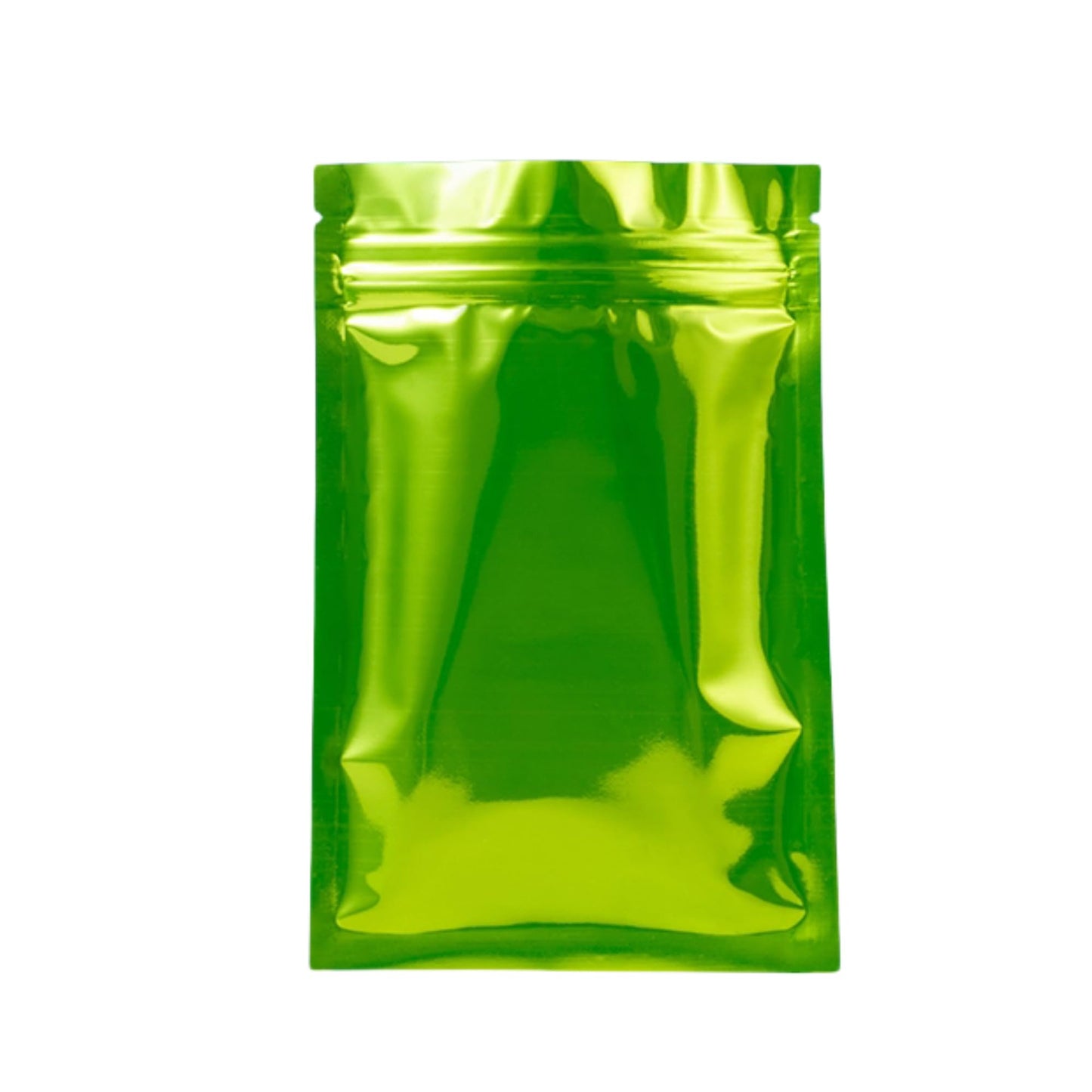 MITOB 100 Pack 2.3x3.1 inch Mylar Bags for Zip Reusable Small Aluminum Foil Lock Package Bag Candy DIY Chocolate Coffee Nut Food Long Term Storage Zipper Lock Packaging Bag with Tear Notch (Green)