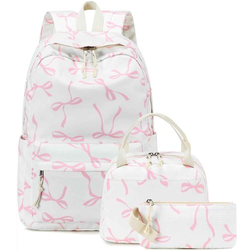 Bluboon Teens Backpack Set Girls School Backpack Lunch Box Pencil Bags Student Bookbags 3 in 1