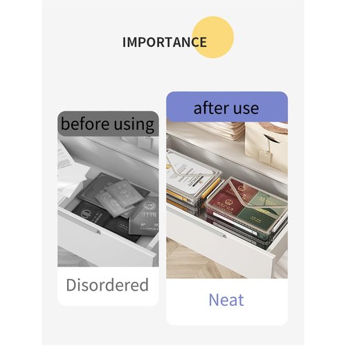 NowMaithis 2 Pcs 8.5 x 11 Paper Storage, Clear Plastic Organizer for A4 With Handle Files Portable Project Case, Art Organizer Snap Seal Inserts