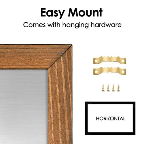 Umtiti Calendar Chalkboard, 23.6" * 31.5", Magnetic Surface Rustic Brown Solid Pine Wood Frame Chalk Board for Planning/School Timetable/Memo, Hanging Board for Office, School and Home(YLHB-QZ-6080)