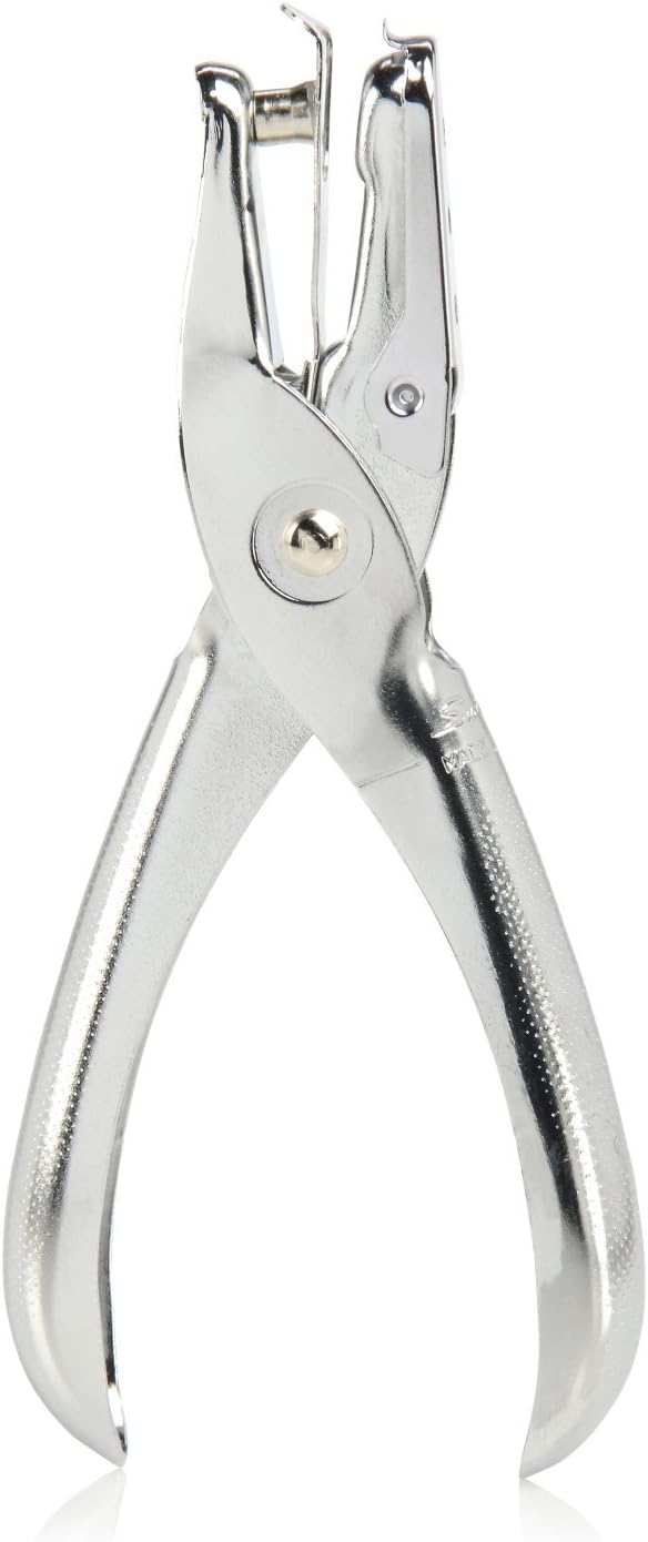 Swingline Single Hole Punch - 5 Sheet Capacity Chrome Paper Puncher | Durable & Stylish Design