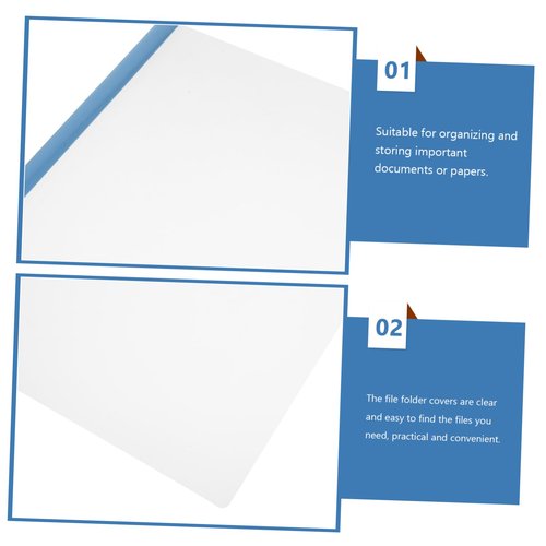DOITOOL 10pcs File Folders Sliding Bars Report Covers for Classroom Office Supplies