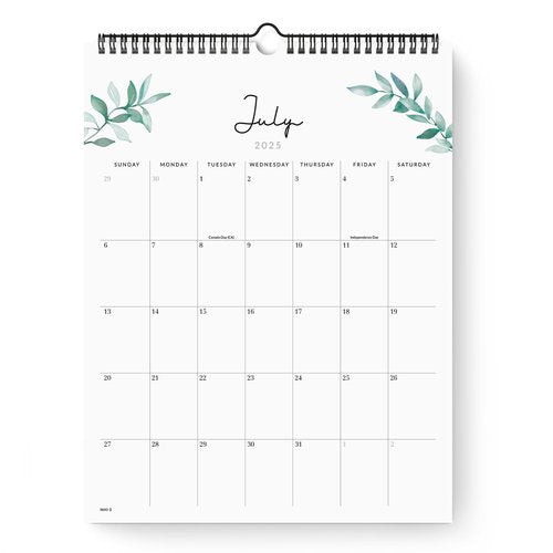 Jotsome Wall Calendar 2025-2026, Runs from July 2025 Until December 2026, Academic Calendar Planner ,Modern Greenery Minimalist Calendar,Wall/Desktop Perfect for Home, School, Office,Easy to organize,14.2"x11.2"