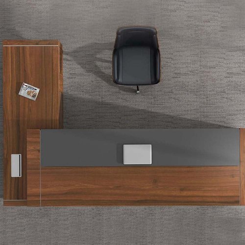Luxury Executive Desk L Shape, L-Shaped Executive Office Desk, L Shaped Modern Desks, Wood Large Desks for Home Office (Left, 87" L x 63" W x 30" H)