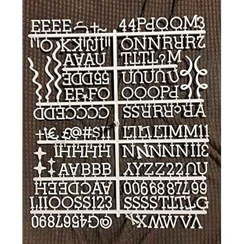3/4 Inch Letters for Felt Letter Board, Pre-Cut 715 Pieces Including Characters, Numbers, Symbols, Daily Words with Sorting Tray for Changeable Plastic Message Boards