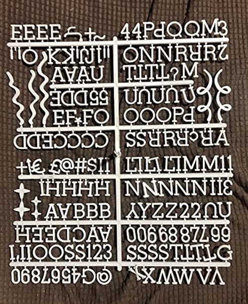 3/4 Inch Letters for Felt Letter Board, Pre-Cut 715 Pieces Including Characters, Numbers, Symbols, Daily Words with Sorting Tray for Changeable Plastic Message Boards