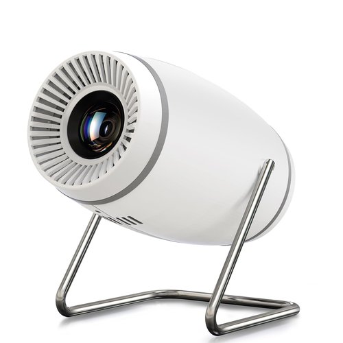 Mini Projector, Projector with WiFi and Bluetooth, 4K 1080P Support Portable Projector 180° Rotatable 130'' Screen Movie Projector Auto Keystone Compatible with HDMI/USB/Smartphone/PC/Laptop