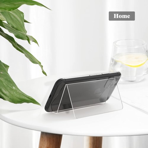 MaxGear Acrylic Business Card Holder for Desk, Multiple Premium Business Card Stand for Workspace, Clear Plastic Name Cards Display Holder for Exhibition, Home and Office, Capacity: 50 Cards, 6 Pack