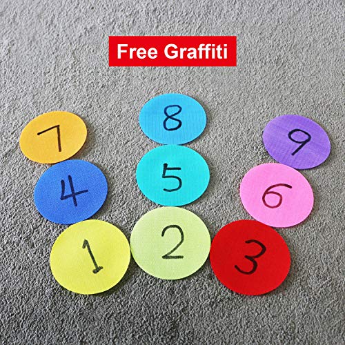 4 Inch Reusable Carpet Floor Markers for Classroom & Sports Activities - 72 Pack