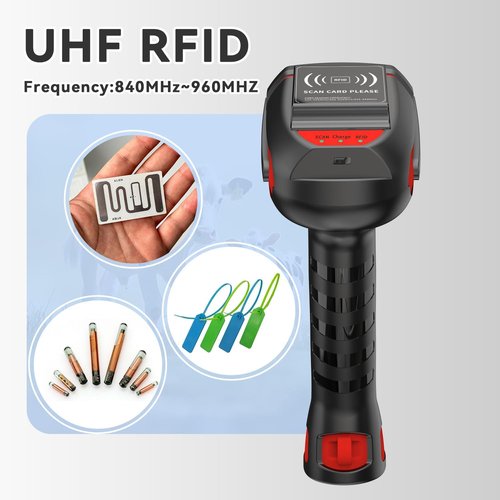 Alacrity Wireless Charging Barcode Scanner | 1D & 2D Reader with UHF RFID | 3-in-1 Bluetooth Connectivity