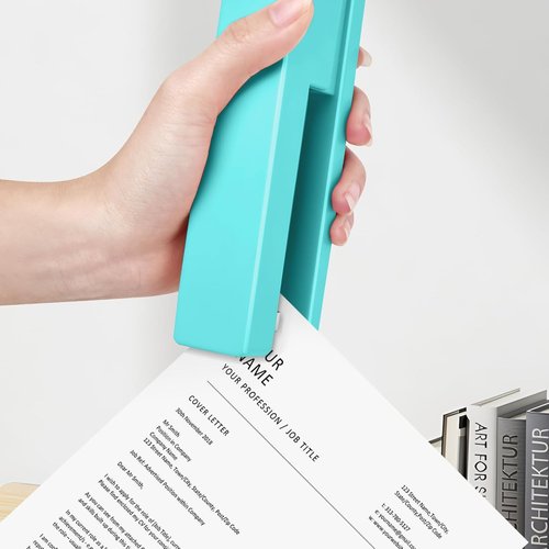 Office Desktop Stapler - 25 Sheet Capacity with Staple Remover | Non-Slip Design for Home & School - Green