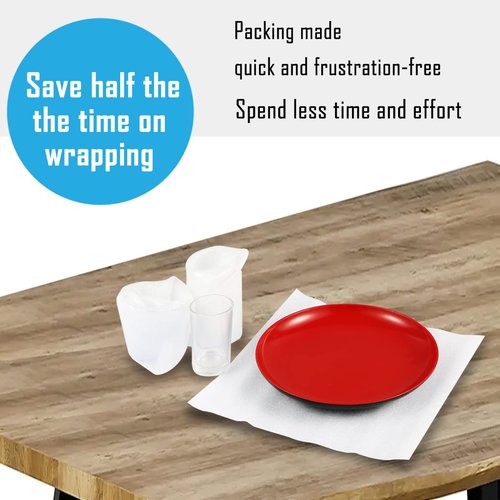 100 Pack Foam Sheets, DAT 12" x 12", 1/16" Thickness, Foam Wrap Cushioning Material, Moving Supplies for Packing Storage and Shipping