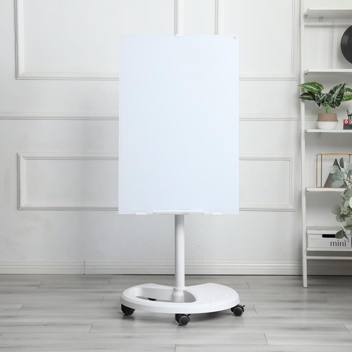 Dry Erase Board with Locking Casters Height Adjustable, Large Portable Magnetic Whiteboard with Stand, 36'' x 24'' Rolling Whiteboard for Office, Classroom & Home