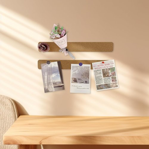Felt Pin Bulletin Cork Board Strips by [Brand Name] - 15 x 2.5 Inches for Office & Home Decor
