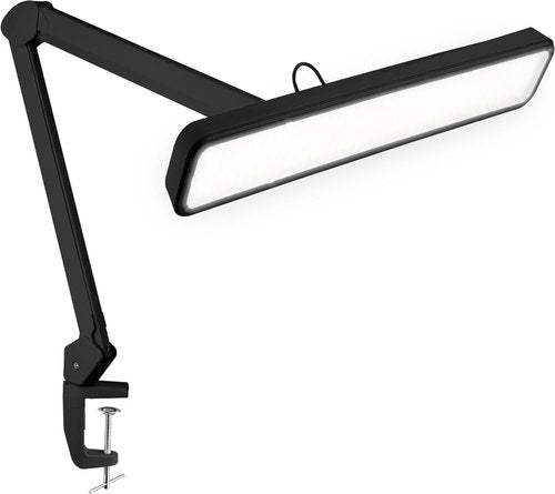 Neatfi XL LED Task Lamp - 2,500 Lumens for Manicure, Crafts & Office | Black with Clamp