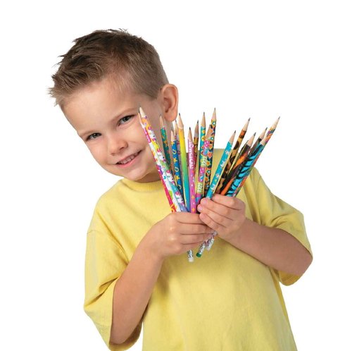 Mega Pencil Assortment - Assorted Bulk Pencils - 250 Designed Cute Pencils with Eraser for Classroom Prize, Kids Party Favors, Rewards, Prizes, Giveaways, Souvenirs, Carnivals, School Supplies