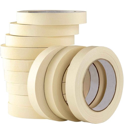 Phyxology Supply 3/4 in Pro-Grade Masking Tape. 60 Yard 12 Pack = 720 Yards of Multi-Use, Easy Tear Tape. Great for Labeling, Painting, Packing and More. Adhesive Leaves No Residue.
