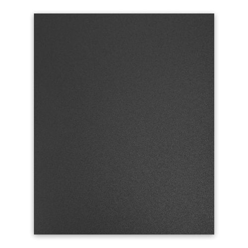Binditek 500 Pack 12 Mil Sand-Textured Polycover - Midweight for Business Reports and Proposals - Lightly Sanded Finish - with Square Corners, Un-Punched, Black Color, Office Supplies