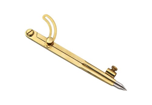5MoonSun5's 8'' Large Pencil Marking Compass Circle Leather Scratch Compass Maker Scriber Marking Wing Divider, Ideal for Drawing Circles, Scribing Wood Metal, Drafting,Map Plotting with leather cover