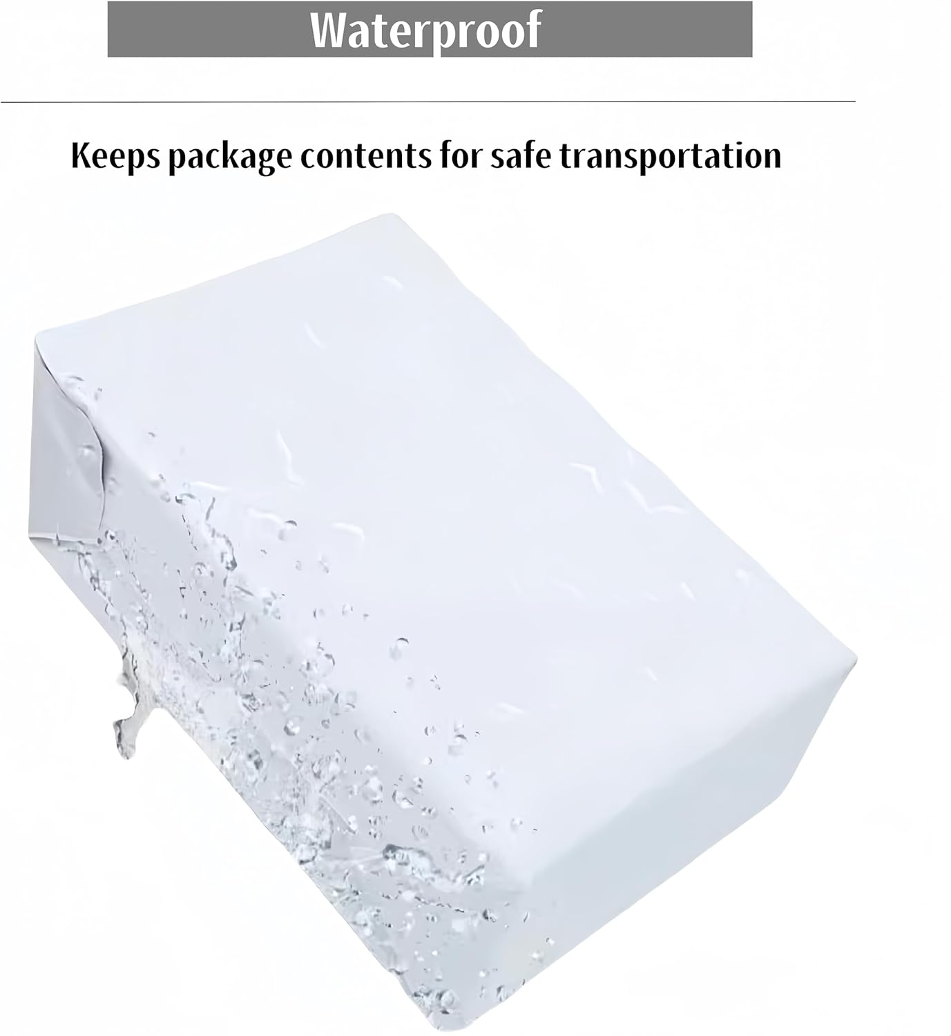 White Poly Mailers - Waterproof Self-Sealing Shipping Bags for Apparel | 9.8x11.8 Inches, 10 Pack