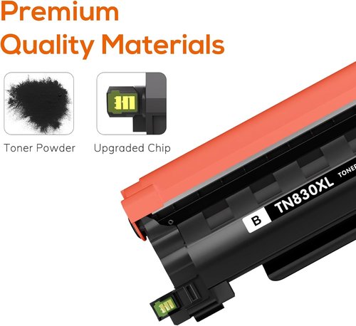 Brother TN830XL Toner Replacement - High-Yield Black Toner for HL & MFC Printers | 2-Pack