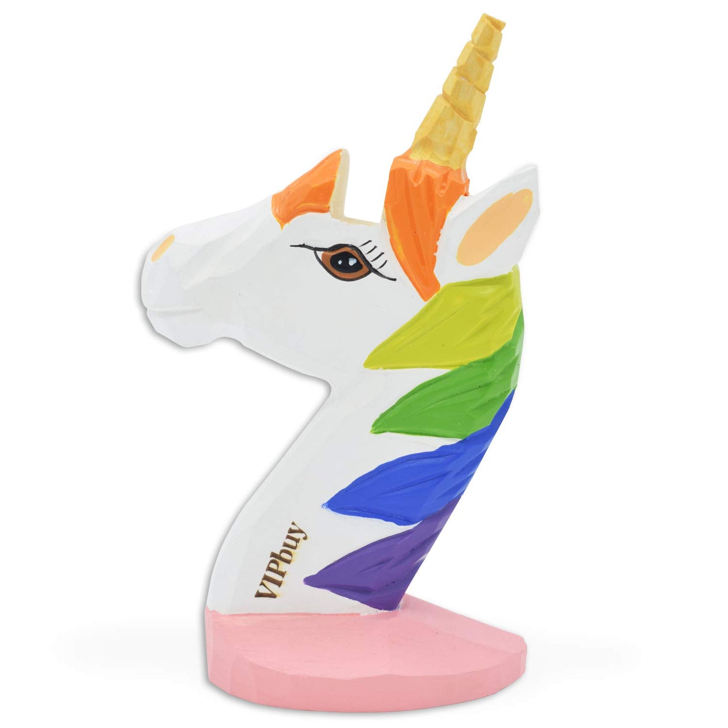 VIPbuy Handmade Wood Carving Eyeglasses Glasses Holder Stand Sunglasses Display Stand Home Office Desk Décor Gift (Unicorn)