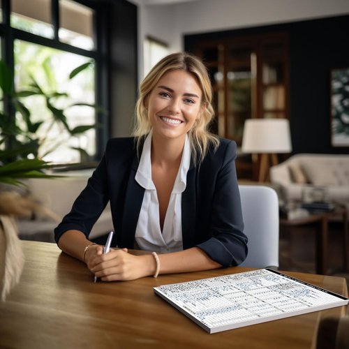 Real Estate Agent Supplies - Real Estate Transaction Log Notepad, a Closing Checklist Planner Pad for Realtor File Folders to Organize Sale Pipeline. Made in the USA.