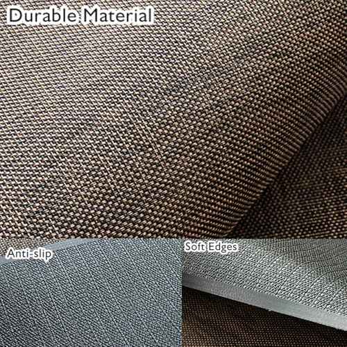 Sycoodeal Office Chair Mat for Hardwood & Tile Floor, 36" x 48" Heavy Duty Computer Gaming Chair Mat for Rolling Chairs Non-Curve, Anti-Slip, Floor Protector for Home Office (Coffee)
