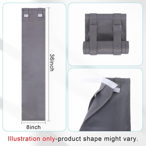 PJT 8 × 36IN Thick Classroom Door Window Cover,100% Blackout Classroom Window Cover Lockdown,Sunlight Privacy Door Curtain,Blackout Lockdown Shade