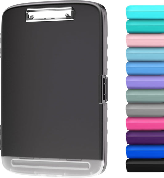 YEAHVIY Heavy-Duty Clipboard with Storage - Large Capacity, Low Profile Clip, A4 Organizer, 8.5x11 Size