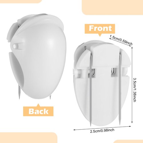 Fullhawl 50 Pcs Cubicle Clips Fabric Panel Cubicle Accessories Fabric Partition Panel Wall Clip Office Photos Wall for Notes Memos Standard Size (White)