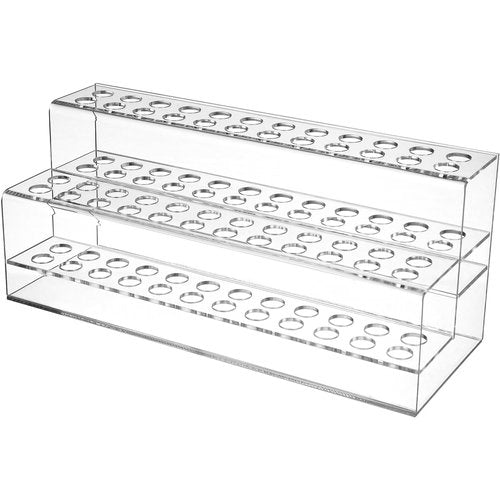 Homoyoyo Pen Organizer for Desk: 48 Slots Stand Clear Pen Holder-2 Tier Clear Desk Organize for Crayons Art Brushes and Makeup Tools-Ideal for Home Office and School Use Art Supply Storage Organizer