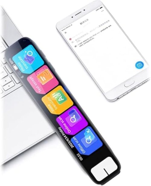 Scan Sense Pen Ai, Scansense Ai Smart Pen - Instant Ai Answers for Math, History & More Offline Translation (60+ Languages), Camera, Bluetooth, Music & File Storage (Memory: 4G+512G (Memory Card))