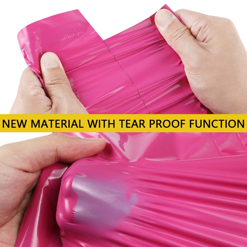 UCGOU Poly Mailers 19x24 Inch Hot Pink 50 Pack Extra Large Shipping Bags Strong Thick Mailing Envelopes Self Seal Adhesive Waterproof and Tear Proof Boutique Postal for Clothing Quilt and More