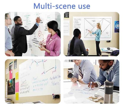 Babenoun Magnetic Whiteboard Contact Paper, 24" x 39" Stick on Magnetic Dry Erase White Board Sticker on Wall, Easy to Write for Drawing, School, Office, Kitchen Fridge